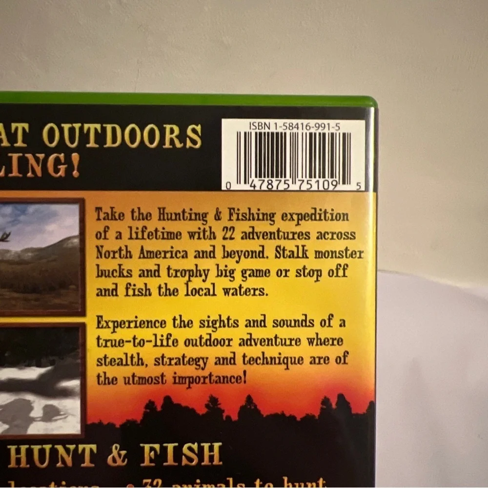 Xbox : Cabelas Outdoor Adventures Video Games Hunt And Fish Complete W/ Manual